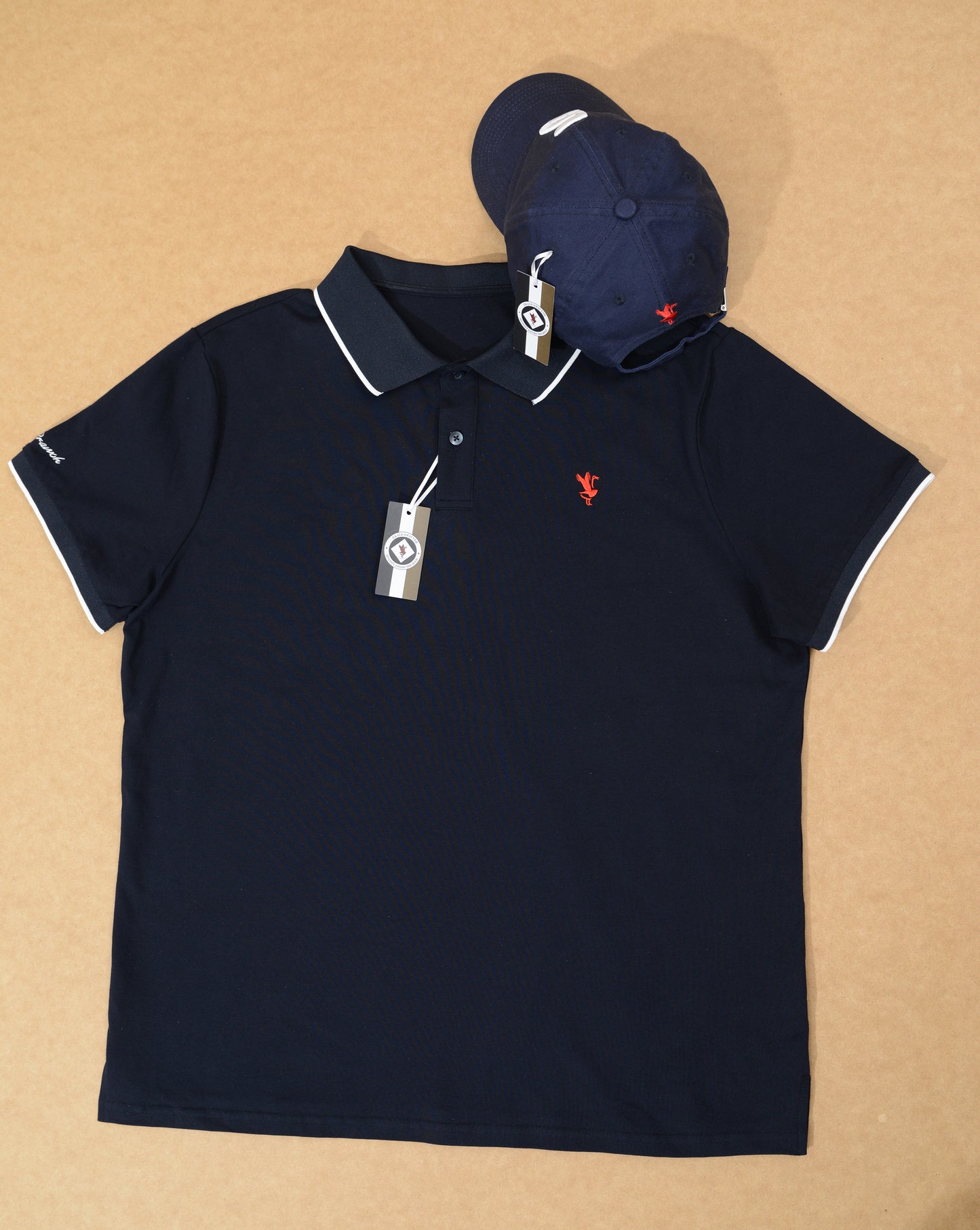 Red Bird Polo & Grace Hat Set