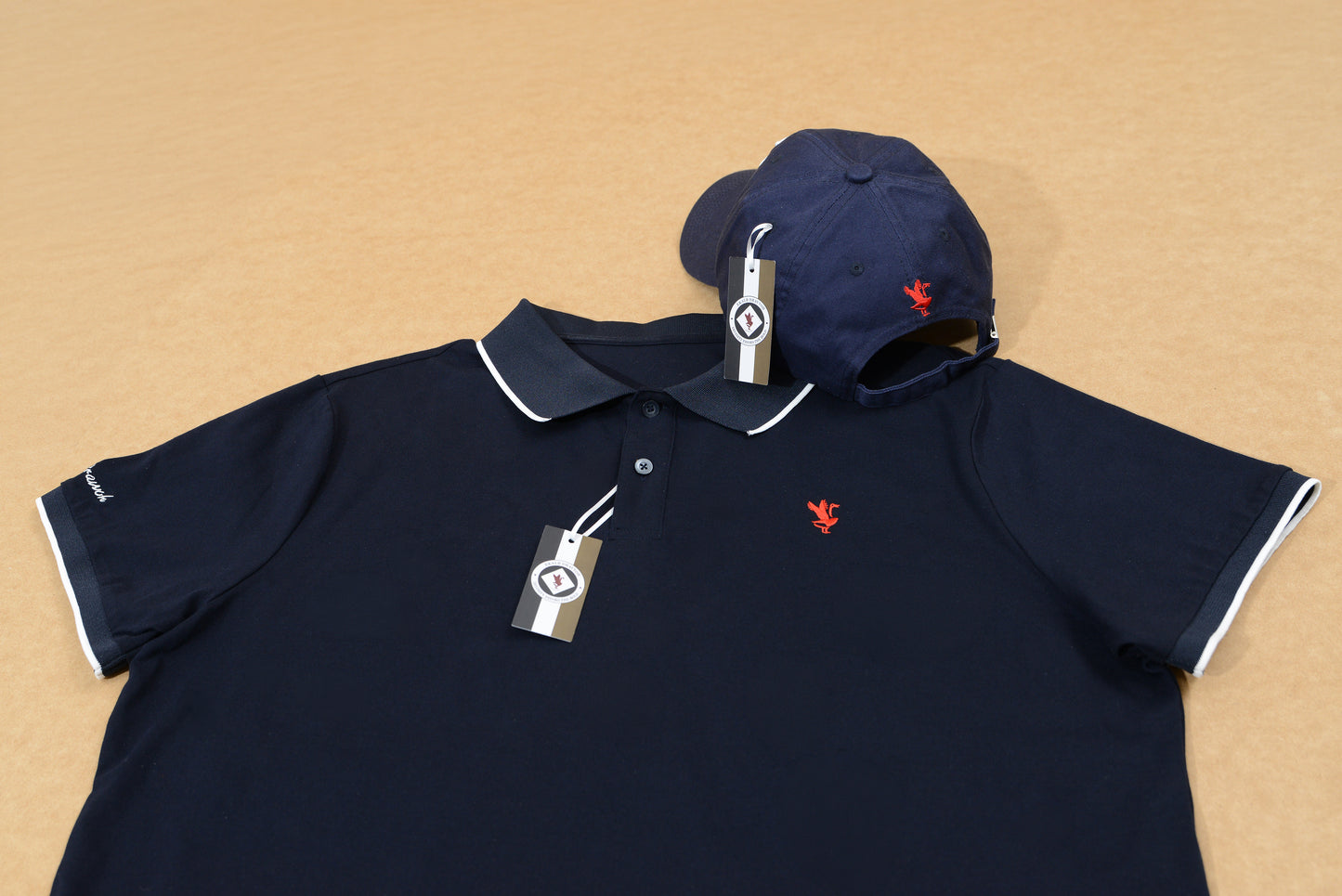 Red Bird Polo & Grace Hat Set