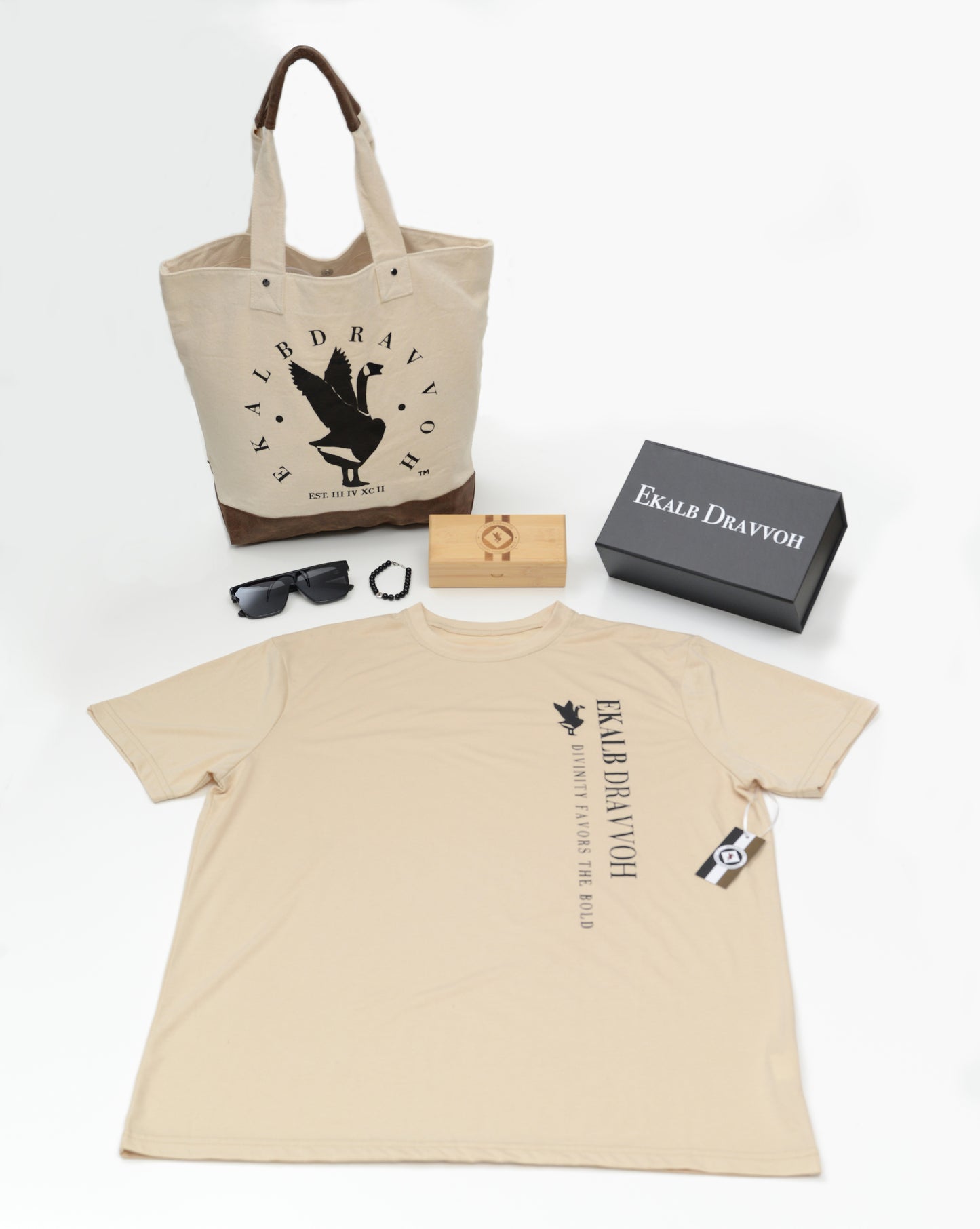 Divinity Favors The Bold Graphic Tee Set